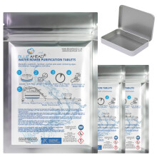 BLUE AHEAD Chlorine Puritabs Steriliser Tablets For Waterrower Water Rower Rowing Machine Purification Against Algae Tank Maintains Purifies 1 Year