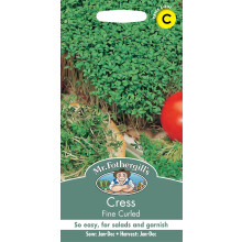 Fothergill's Cress Fine Curled, Vegetable Seeds, 4000 Seeds, Sow: Jan-Dec, Green