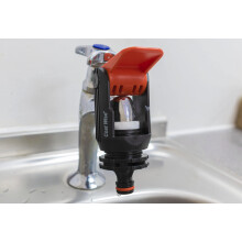 Adjustable garden hose Adaptor for Indoor Kitchen Mixer Taps/single tap that have a downward facing spout,complete with a standard