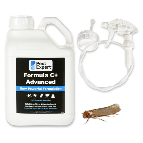 Pest Expert Carpet Moth Killer Spray 5Ltr Formula 'C+' Moth Killer -