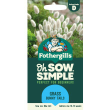 Fothergill's Oh Sow Simple, Grass Bunny Tails Flower Seeds, Sow: Mar-May, Varied