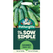 Fothergill's Oh Sow Simple, Cucumber Snack Size Vegetable Seeds, Sow: Feb–May, G