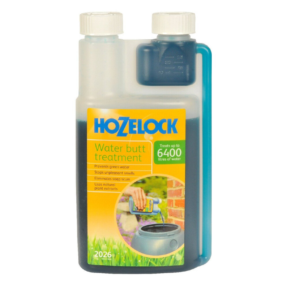 Hozelock - Waterbutt Treatment : Ideal For Water Butt, Non-Toxic, Prevents Unpleasant Odours And Scum, Keeps Water Free From Slime And Algae [2026P80