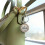 Draagbare ronde sleutelhanger van glaslegering met 6
