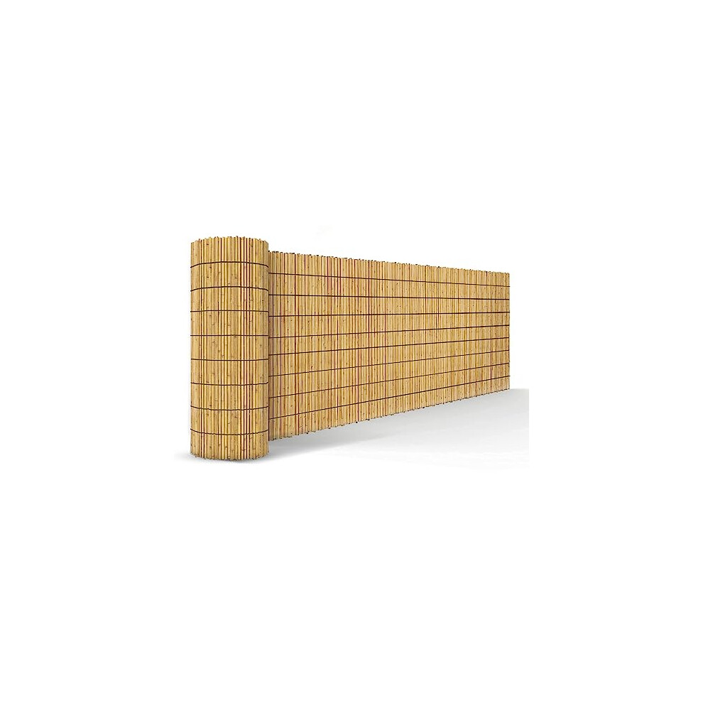 Funkybuys Garden Screening, Natural Thick Bamboo Reed Fence Panels 56664430