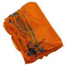Woodside Orange Mesh Raschel Bags, Drawstring Net Sack for Fruit,