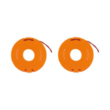 Worx WA0004 Replacement Spool Line Twin Pack for WORX Grass Trimmer WG169E, WG163E, WG154E, WG157E – Pre-Wound DNA2 Double Helix Cutting Line – 2