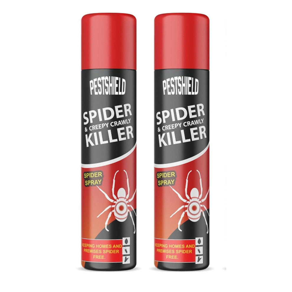 Pestshield Spider Creepy Crawly Insect Killer Spray No More Spider Home Pest Shield (Pack Of 2), 200Ml