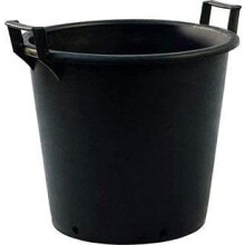 OptiProducts 5 x 50 Litre Heavy Duty Large Plastic Plant Pots Planter