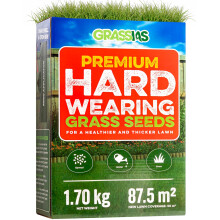 Grassias Premium Hard Wearing Grass Seed – 1.70KG Premium Quality Heavy Duty Law