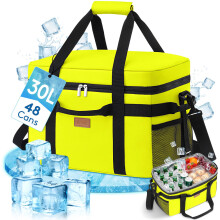 Lifewit 30L Soft Cooler Bag with Hard Liner, Large Insulated Picnic Lunch Bag Box Soft-Sided Cooling Bag for Camping、BBQ、Family Outdoor Activities