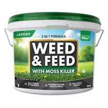 Jarder Weed and Feed Lawn Treatment 3kg - Kills Weeds and Moss in Lawns - Boosts Grass Growth and Colour - Nutrient Rich Lawn Feed Granules