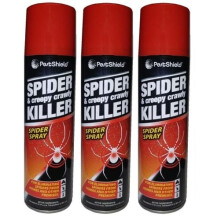 3 x Spider & Creepy Crawly Insect Killer Spider Spray No More Spiders