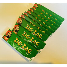 Zig Zag Green King Size Cigarette Rolling Papers - 10