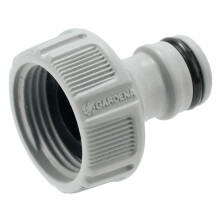 Gardena tap Connector 26.5 mm (G 3/4 inch): Adapter for Connecting a Water Hose, Anti-Splash Technology, Frost-Proof, Original System, Packed Loose (