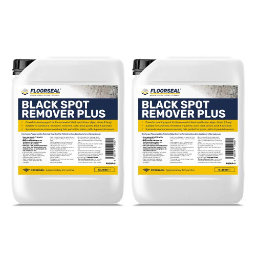 Floorseal Black Spot Remover Plus - Max Power - Removes Lichen, Algae