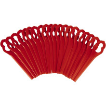 Einhell Original Replacement Strimmer Blades (20pcs) - Plastic Blade Set For GE-CT 18 Li, GC-CT 18/24 Li P Grass Trimmers, Red