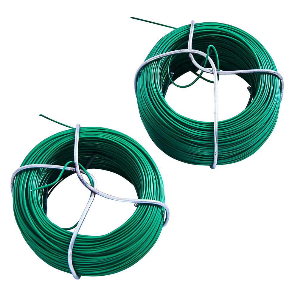 Amtech U4200 2 Piece 50M Plastic Coated Garden Wire 72315019