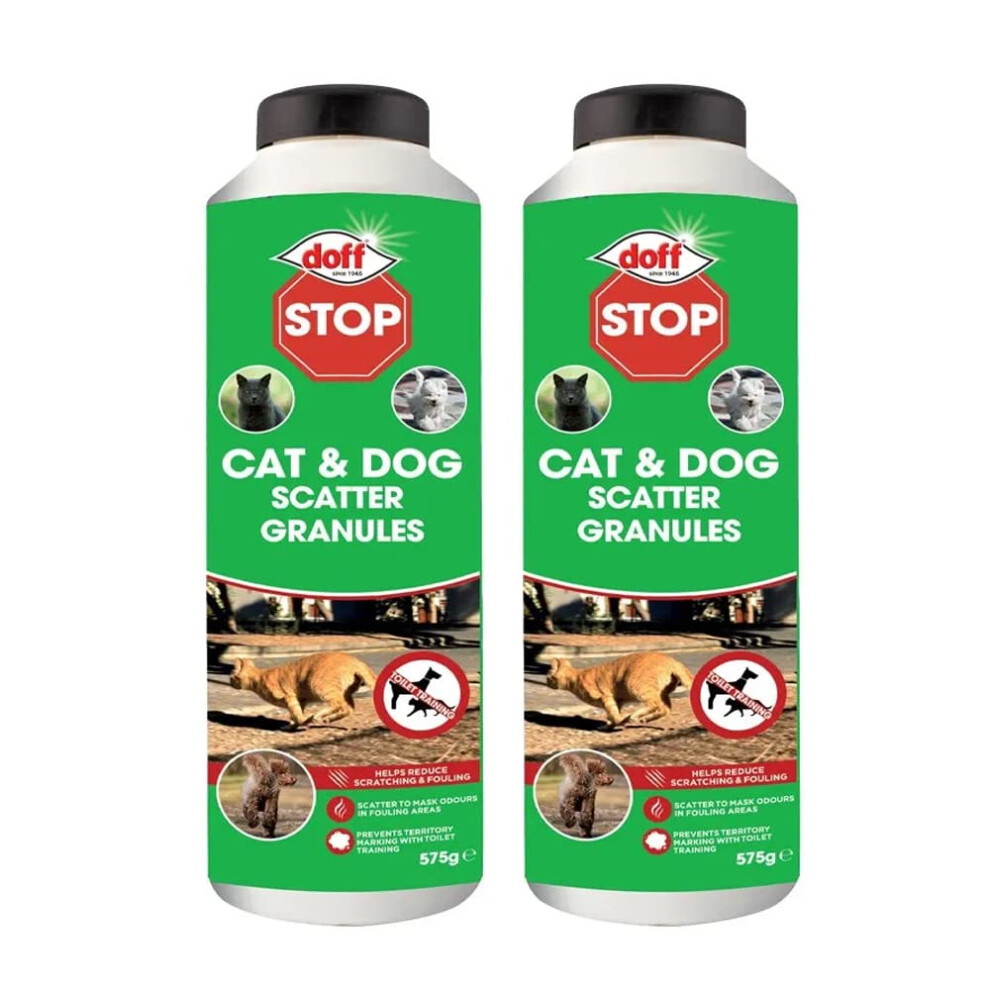 Doff 2 X 700G Super Cat & Dog Repellent - Shaker Bottle Safe Around
