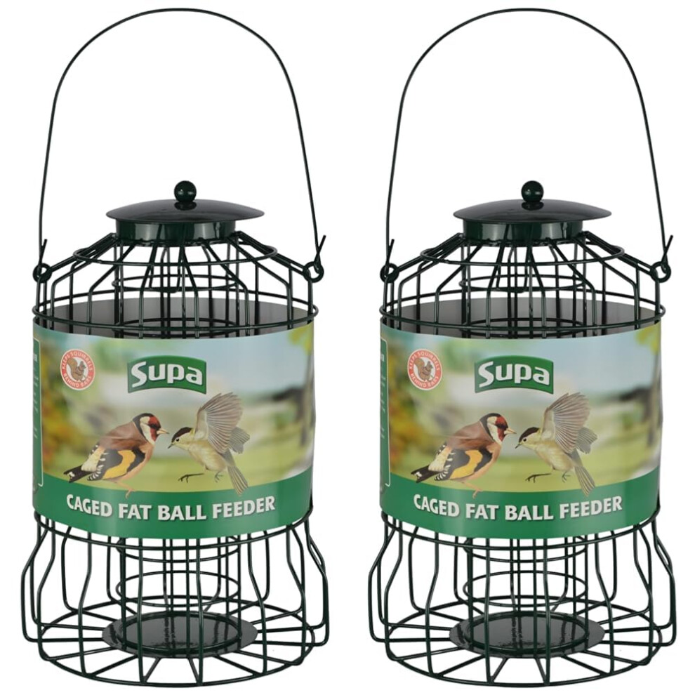 Supa Caged Fat Ball Wild Bird Feeder | Designed To Deter Squirrels
