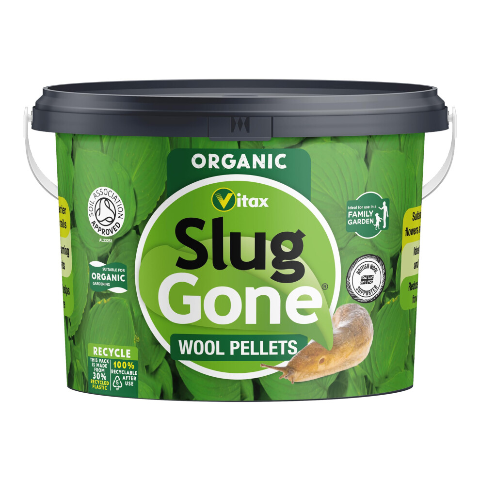 Vitax Slug Gone Wool Pellets, Natural, Organic Barrier To Protect