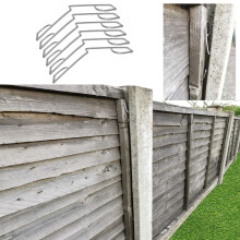 Fence Panel Grips Clips Stop Rattling 48 Pcs for 12 Fences Garden Wind Protector