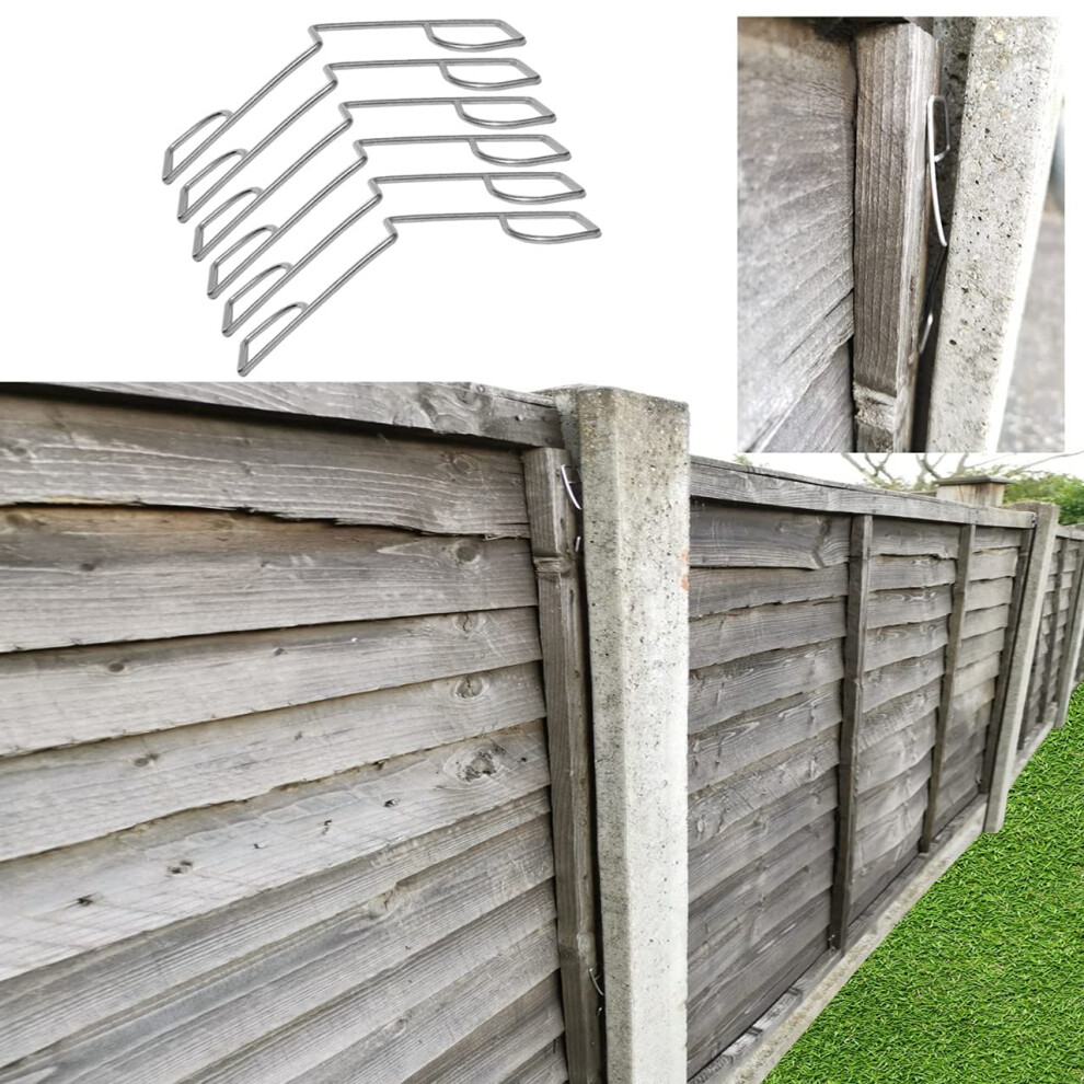 Fence Panel Grips Clips Stop Rattling 48 Pcs For 12 Fences Garden 95189024