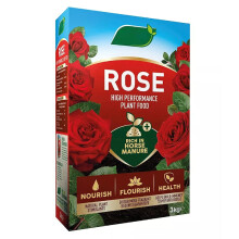 High-Performance Rose Plant Food - Pack of 2 x 3kg Enriched Horse Manure Rose Plant Feed Pellets for Outdoor Garden Plants. Rose Fertiliser with Topl