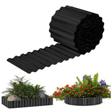 6 IN x 40 FT Metal Lawn Edging Borders,Corrugated Galvanized Garden Edging Border,Landscape Edging,Flexible Long Strips DIY Edging for Vegetables
