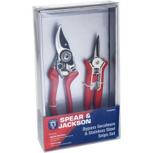 Spear & Jackson CUTTINGSET6 Bypass Secateurs and Floral Snips Set (Twin Set)