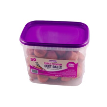 Suet To Go Berry Suet Balls Tub 50x85gm - 50 Pack (85g per Suet Ball)