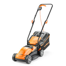 LawnMaster 1200W Electric Lawn Mower with 32cm cutting width, ideal for small lawns. With 5 adjustable cutting heights and rear ro