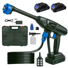 Cordless Pressure Washer,21V Portable Power Washer with 2 Battery and Charger,Ba