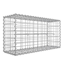 SONGMICS Gabion Basket, Metal Gabion Cage with 5 x 10 cm Mesh for