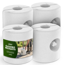 ZENO Gazebo Weights Set Of 4 Heavy Duty | Garden Weights | Weights For Gazebo, Tents, Umbreallas | Fill With Water Or Sand | Weatherproof Outdoor Wei