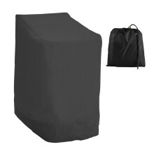 Jetcloud Garden Stacking Chair Cover Waterproof 210D Oxford Fabric Reclining Heavy Duty Patio Chair Cover Furniture Protective Cov