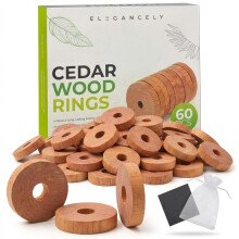 Elegancely 60 Pcs Moth Repellent for Wardrobes, 100% Natural