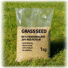 Grass Seed - Premium Perennial Ryegrass & Red Fescue Blend: Quality Lawn Seed Mix for Lush, Durable UK Gardens (2, Kilograms)