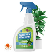 Spider Mite Killer Spray for Plants 500ml – Natural Insecticidal Soap – Kills Red Spider Mites, Aphids, Whiteflies, and More – Ideal for Indoor
