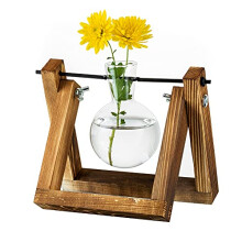 Propagation Station for Plants Upgrade Bulb Vase Planter with Wooden