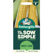 Fothergill's Oh Sow Simple, Sweet Corn Vegetable Seeds, Sow: Mar–May,