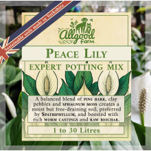 Allgood Farm Peace Lily Soil - Expert Potting Soil Mix for Spathiphyllum Housepl