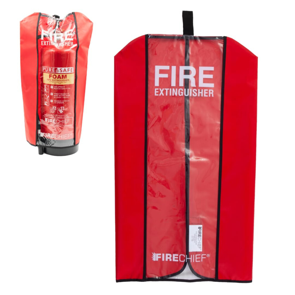 Firechief Medium Fire Extinguisher Cover - Red Cover For 9Kg Fire 49216073