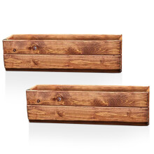 Hortico Set of 2 Wooden Garden Planters | Window Box | Decking