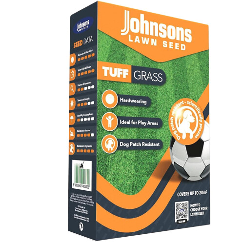 Johnsons Lawn Seed - TuffGrass - Dog Patch Resistant Grass Seed (425G)