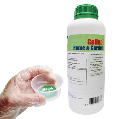 Elixir Gardens Gallup 1 Litre Glyphosate Deep Root-Killing Weed Killer | 360 g/l