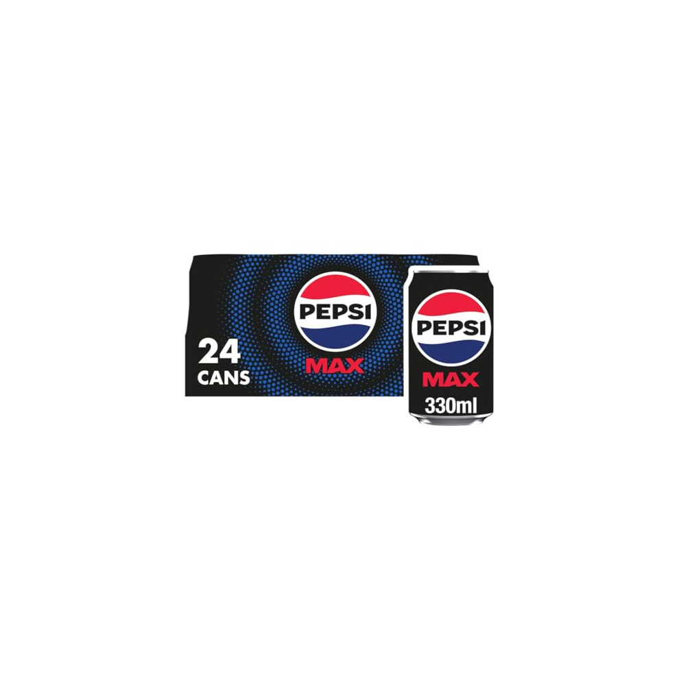Pepsi Max No Sugar Cola Cans 24 X 330Ml