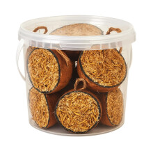 Premium Mealworm Coconut Halves, Wild Bird Food,