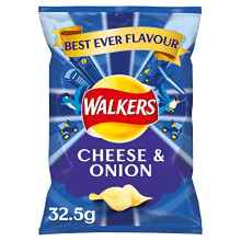 Walkers Cheese and Onion Crisps 325g