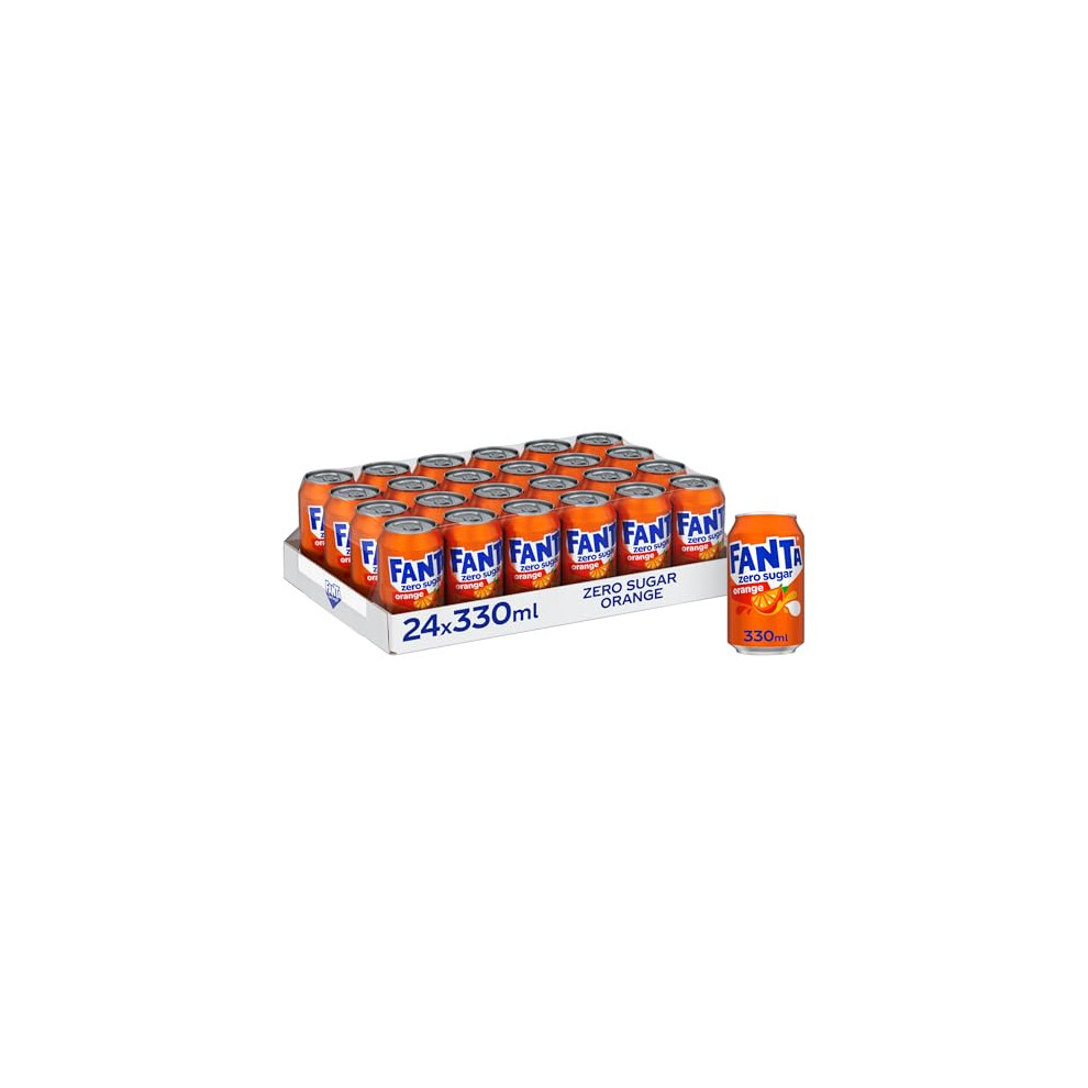 Fanta Can Zero 330 Ml Pack Of 24 Orange